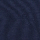 Polyester Cotton Stretch Rib Knit Fabric, 270 gsm — Navy