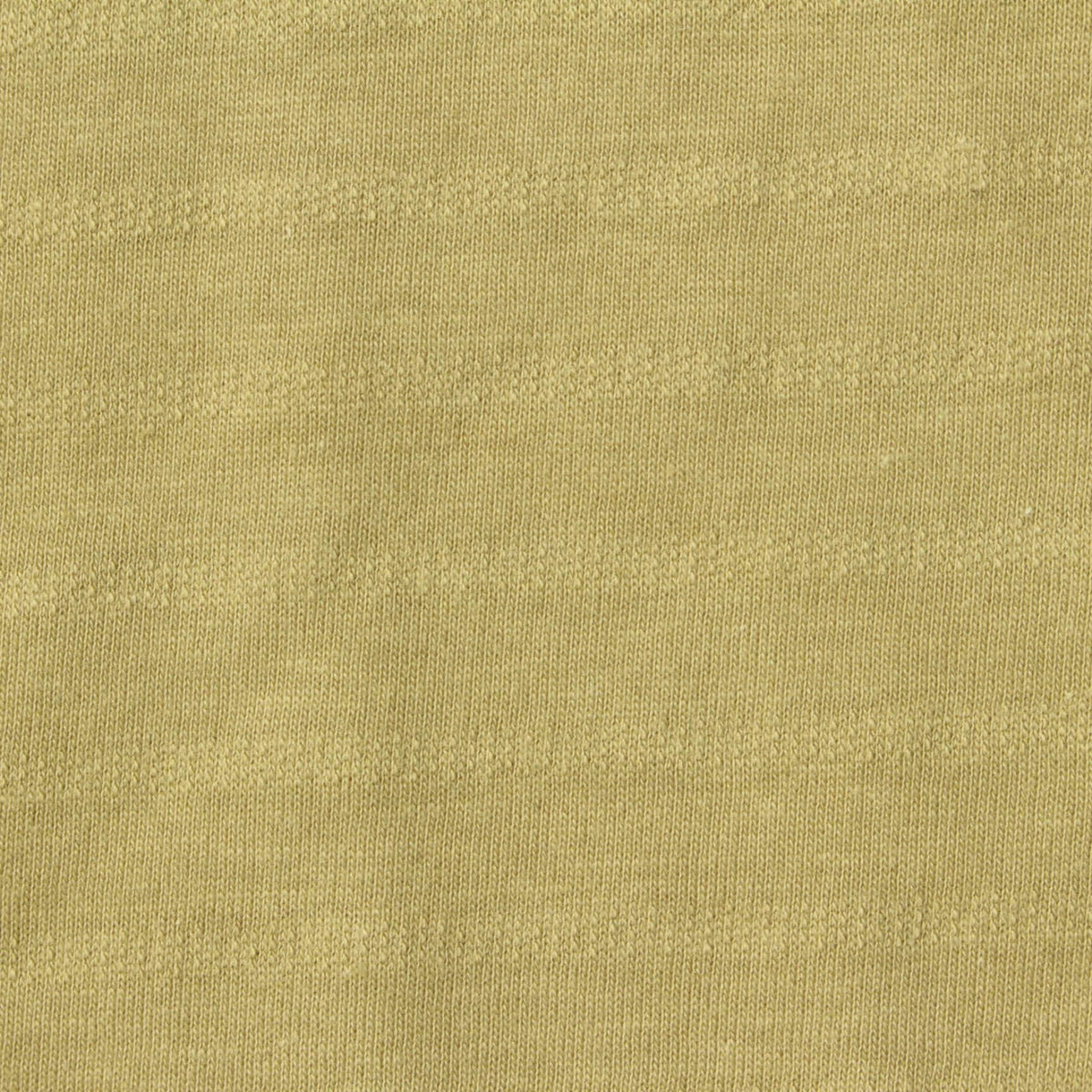 Khaki Horizontal-Stripe Jersey Knit, Cotton