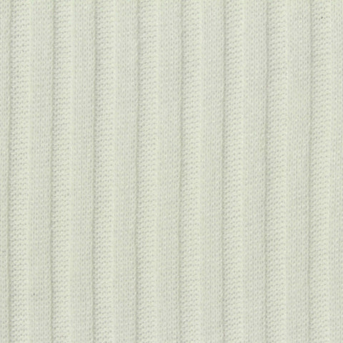 Viscose Stretch Rib Knit Fabric, 190 gsm, 130 cm — White