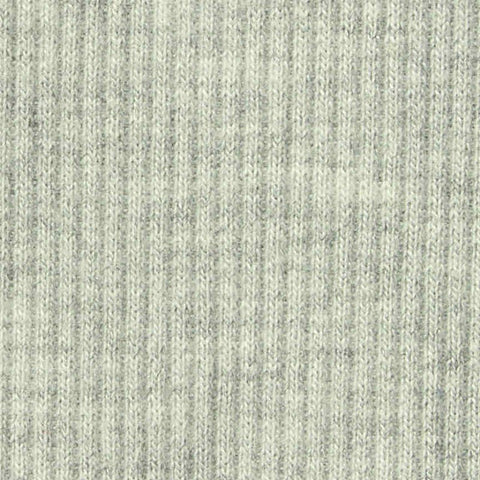 Polyester Cotton Stretch Rib Knit Fabric, 380 gsm, 150 cm — Grey