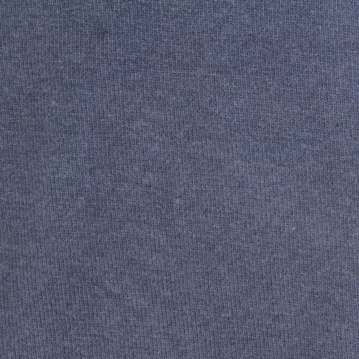 Blue-Grey Heather Interlock Knit, Cotton-Poly