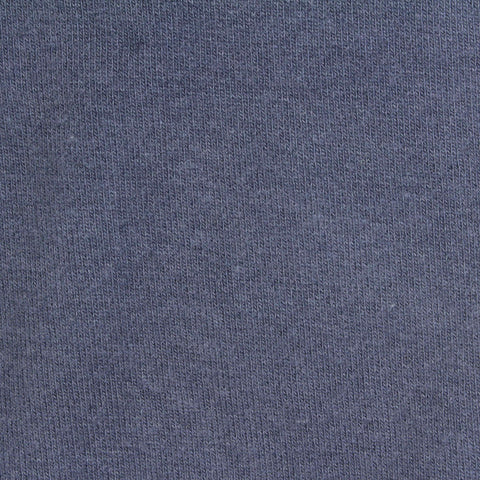Blue-Grey Heather Interlock Knit, Cotton-Poly