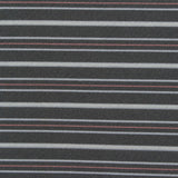 Dark Grey Horizontal-Stripe Jersey Knit, Polyester