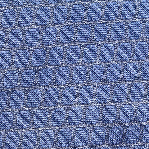 Blue Small-Square Jacquard, Polyester