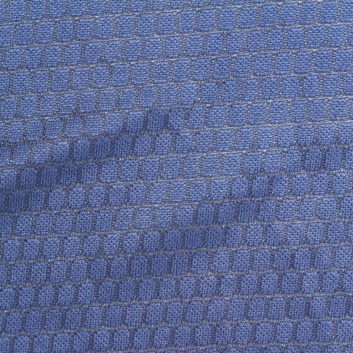 Blue Small-Square Jacquard, Polyester