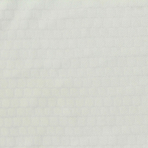 Cream Grid Jacquard, Polyester, 138 gsm