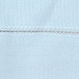 100% Polyester Rib Knit Fabric, 650 gsm, 120 cm — Blue