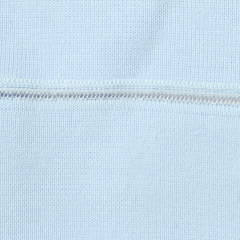 100% Polyester Rib Knit Fabric, 650 gsm, 120 cm — Blue