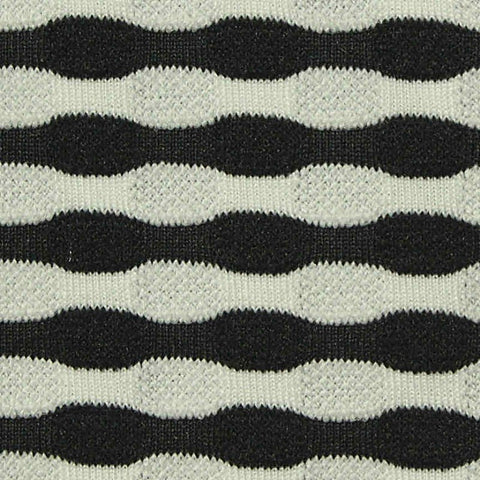 Black Bands Jersey Knit, Polyester