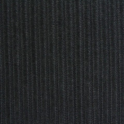 Brushed Polyester Stretch Chunky Knit Fabric, 195 gsm, 150 cm — Black
