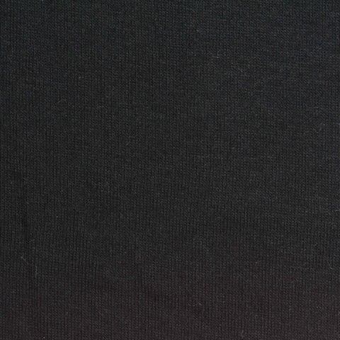 100% Cotton Rib Knit Fabric, 175 gsm, 160 cm — Black
