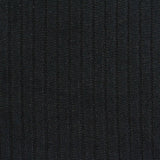 Brushed Polyester Stretch Chunky Knit Fabric, 240 gsm, 165 cm — Black