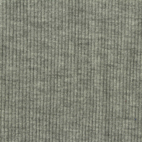 Grey Marl Rib Knit, Viscose