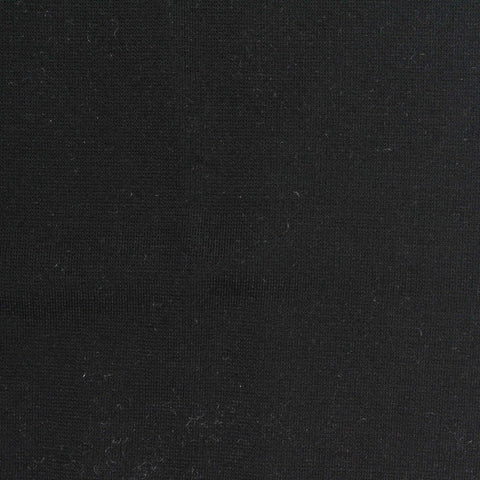 Polyester Stretch Ponte Knit Fabric, 220 gsm, 162 cm — Black