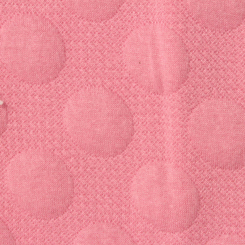 Jacquard Polyester Stretch Knit Fabric, 310 gsm, 155 cm — Pink