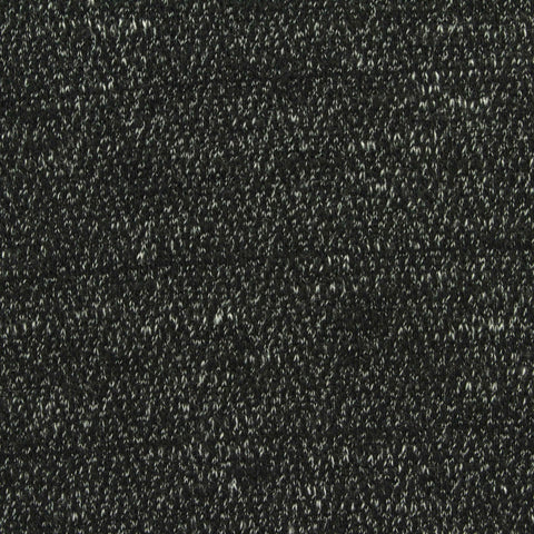 Black Marl Jacquard, Cotton-Poly, 270 gsm