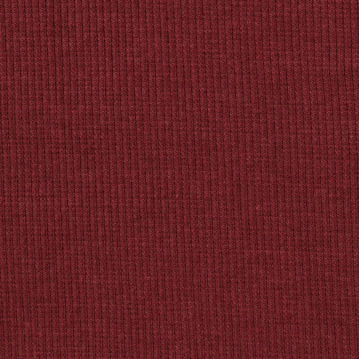 Polyester Cotton Stretch Rib Knit Fabric, 250 gsm, 120 cm — Red