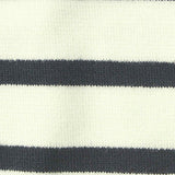 Dark Grey Horizontal-Stripe Ponte Knit, Polyester — texture