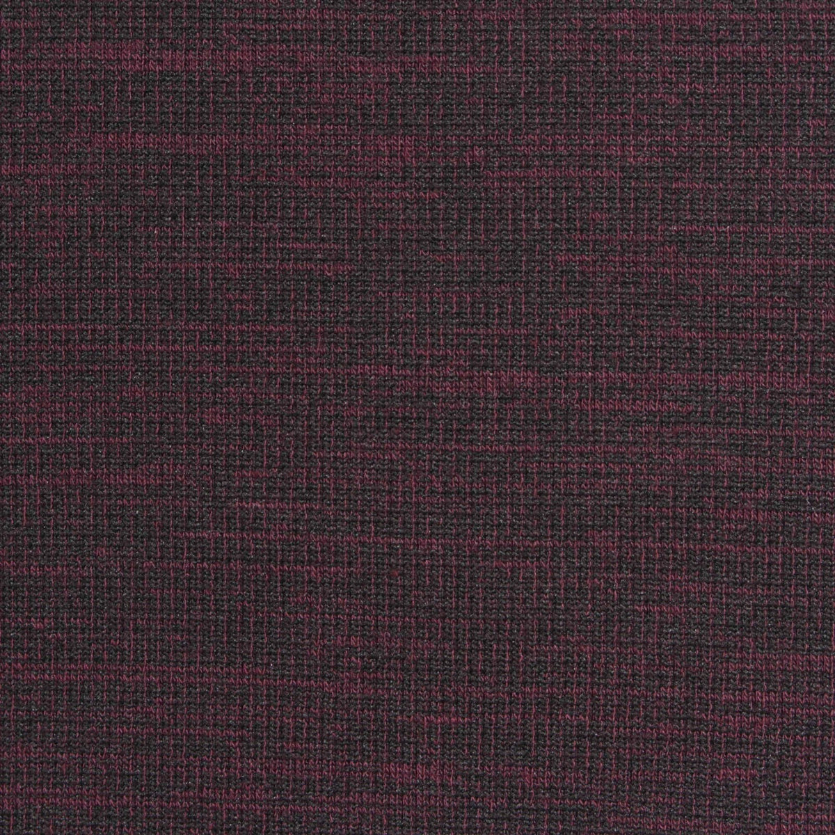 Dark Red Marl Rib Knit, Viscose-Poly