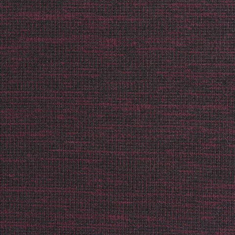 Dark Red Marl Rib Knit, Viscose-Poly