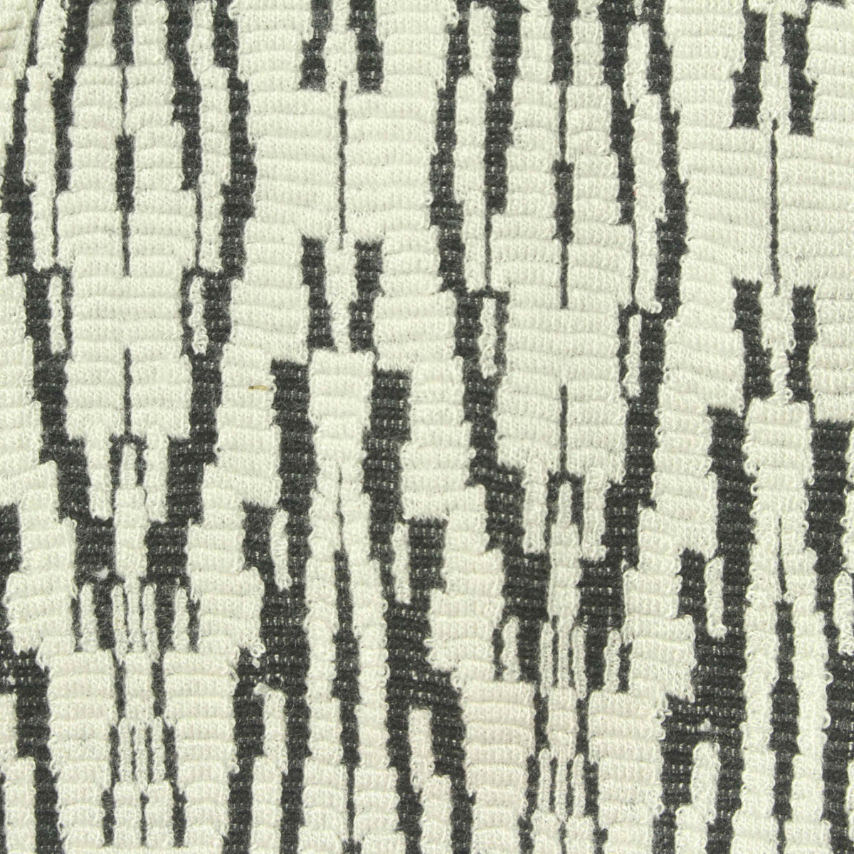 Jacquard Viscose Polyester Stretch Knit Fabric, 290 gsm, 150 cm — White