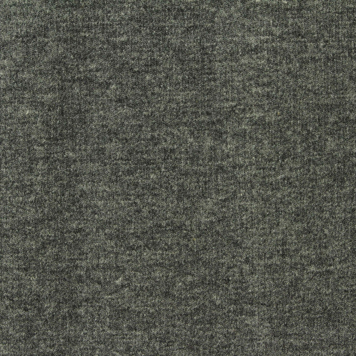 Dark Grey Heathered-Marl French Terry, Poly-Cotton, 330 gsm