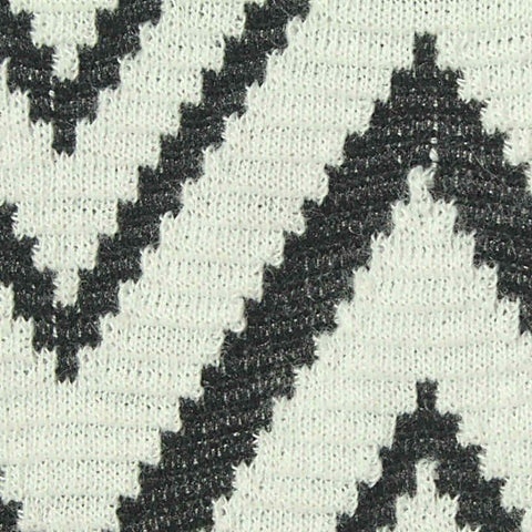 Dark Grey Zigzag Jacquard, Polyester