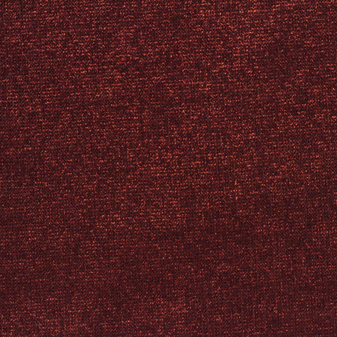 Dark Red Marl Velvet, Poly-Cotton