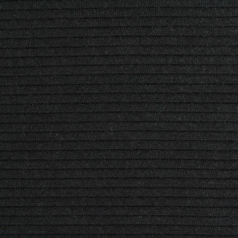 Polyester Stretch Knit Fabric, 315 gsm, 155 cm — Black