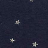 Silver Stars Velvet, Poly-Cotton