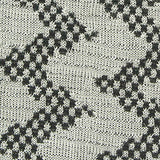 Black Zigzag Jacquard, Polyester — texture