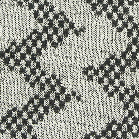 Black Zigzag Jacquard, Polyester, 190 gsm