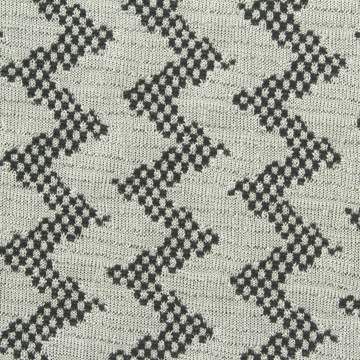 Black Zigzag Jacquard, Polyester, 190 gsm