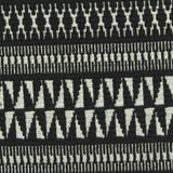 Black Geometric-Band Jacquard, Polyester