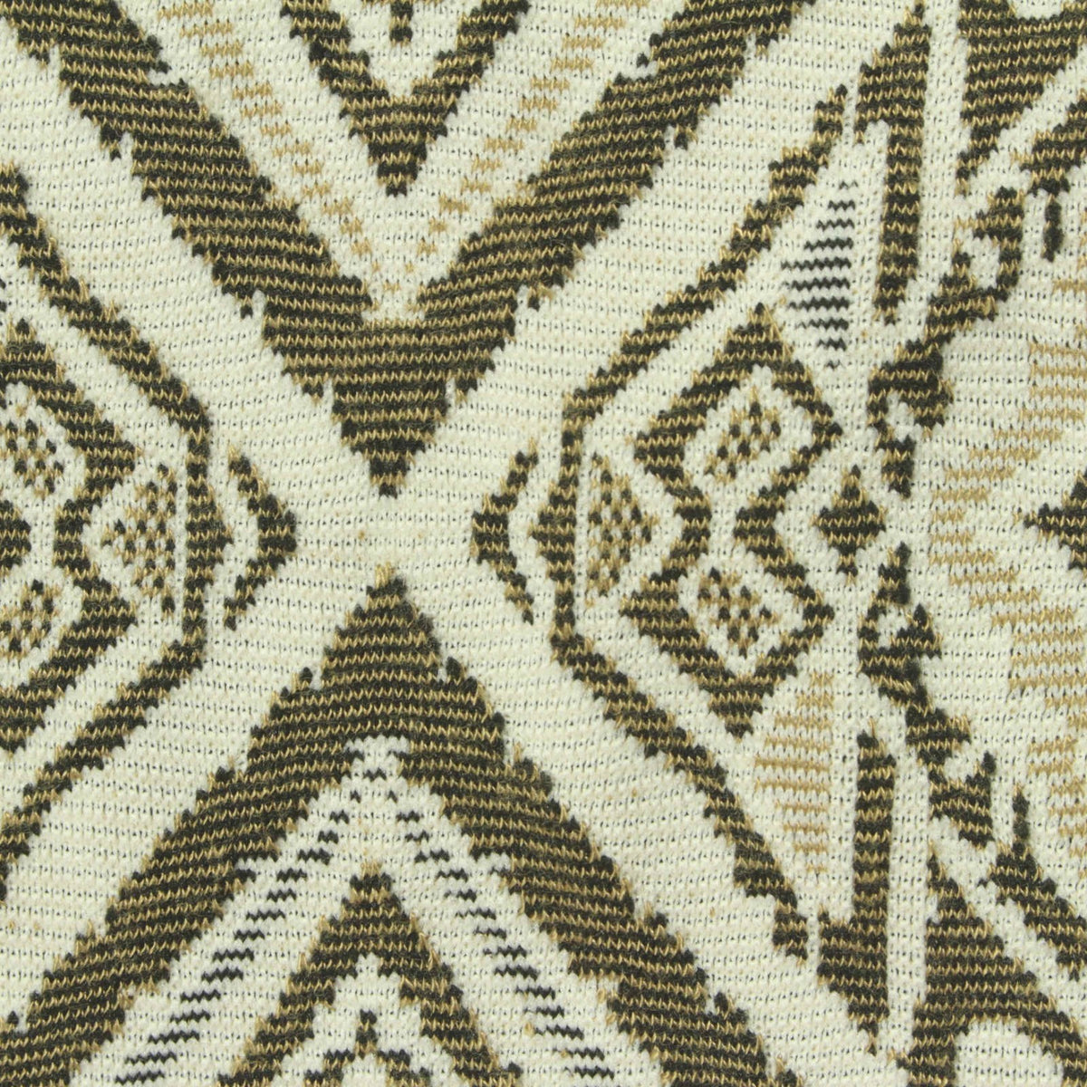 Cream Geometric Jacquard, Poly-Viscose, 250 gsm