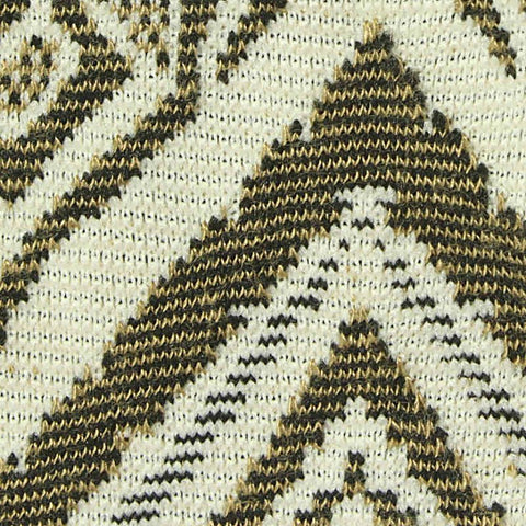 Cream Geometric Jacquard, Poly-Viscose, 250 gsm