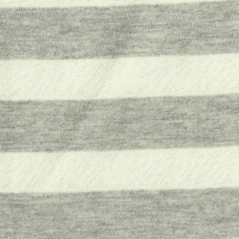 Light Grey Horizontal-Stripe Lace, Poly-Viscose