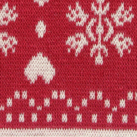 Red Hearts Jacquard, Viscose-Poly