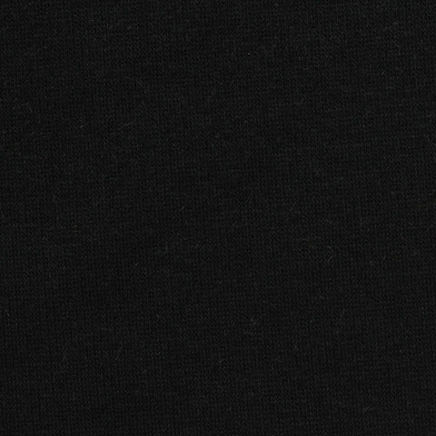 Cotton Polyester Stretch Velvet Fabric, 290 gsm, 165 cm — Black