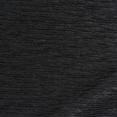 100% Polyester Crepe Fabric, 280 gsm, 160 cm — Black