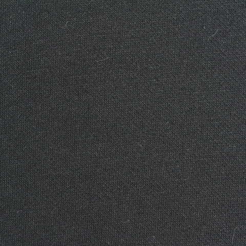 Polyester Tencel Lyocell Piqué Knit Fabric, 310 gsm — Black