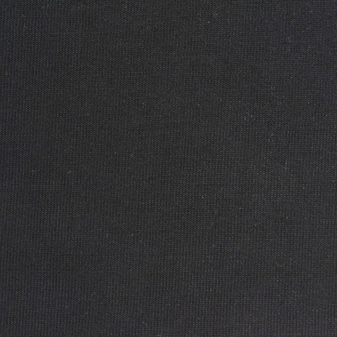 Tencel Lyocell Stretch Rib Knit Fabric, 170 gsm — Black