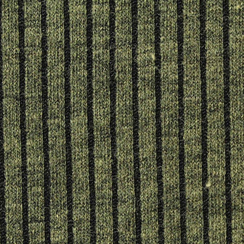 Black Stripe Jersey Knit, Poly-Cotton