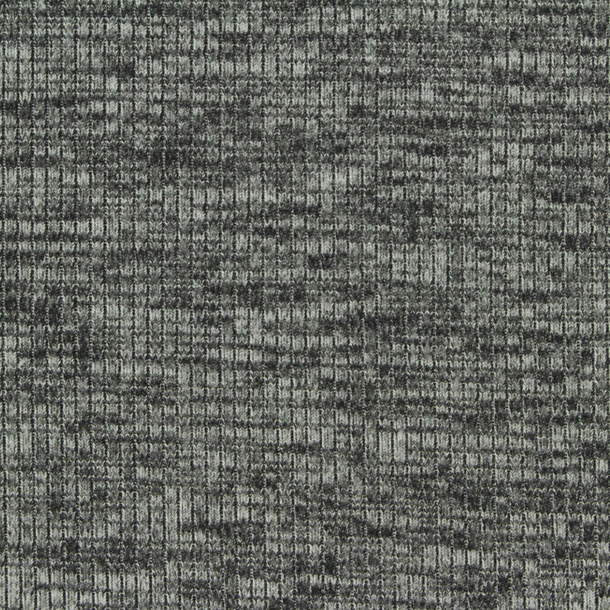 Grey Marl Rib Knit, Polyester, 320 gsm