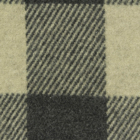 Dark Grey Plaid Jacquard, Poly-Viscose, 240 gsm