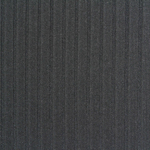 Dark Grey Heather Rib Knit, Polyester, 230 gsm
