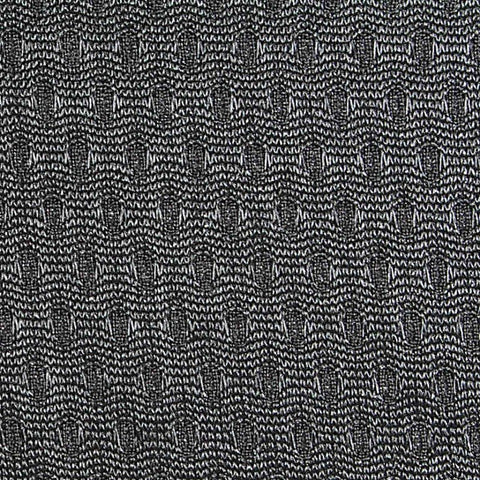 Dark Grey Tone-on-Tone Birdseye Knit, Polyester