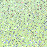 Green Iridescent-Dot Jersey Knit, Poly-Spandex — texture