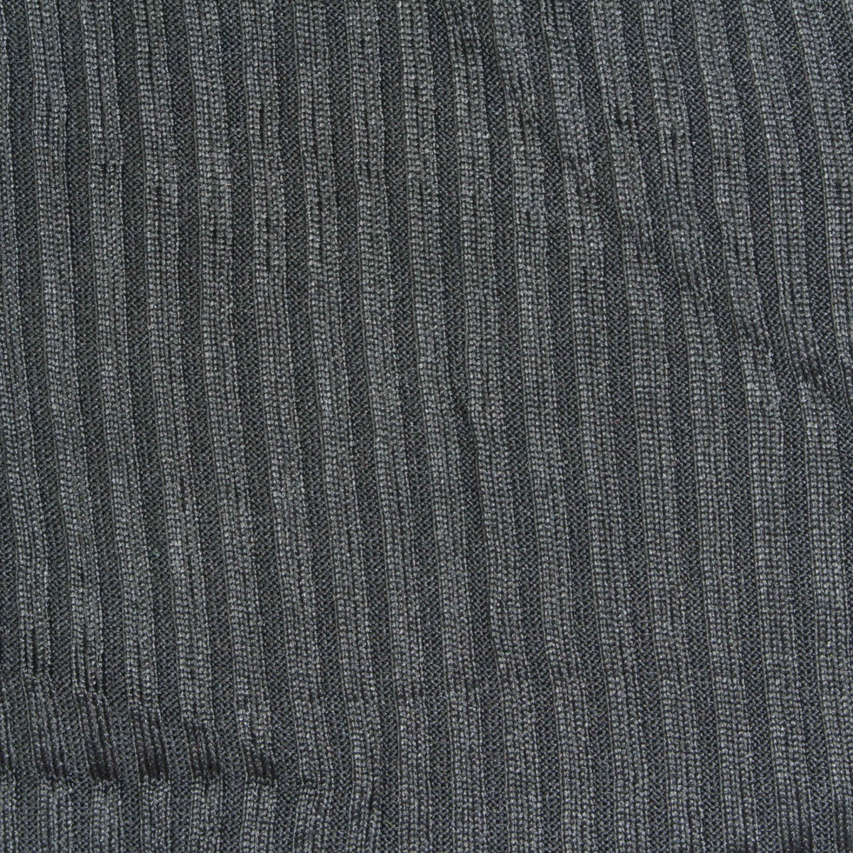 Dark Grey Marl Rib Knit, Polyester, 280 gsm