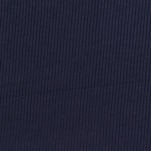 Nylon Stretch Rib Knit Fabric, 200 gsm, 140 cm — Navy, ref EF-252416